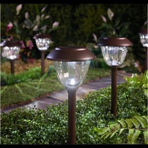 COPY - Energizer 8 Pack Solar Pathway LED Lights Outdoor-Stainless Steel 15 Lum…